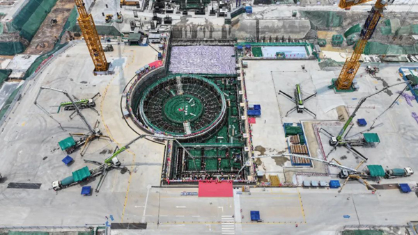 廣東廉江核電項目施工現場。受訪者供圖
